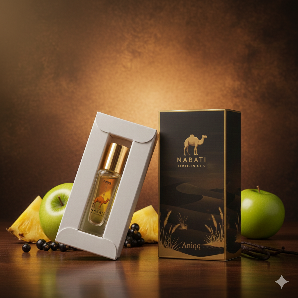 Aniiq - A touch of Fruity and Citric fragrance. - Nabati Perfumes