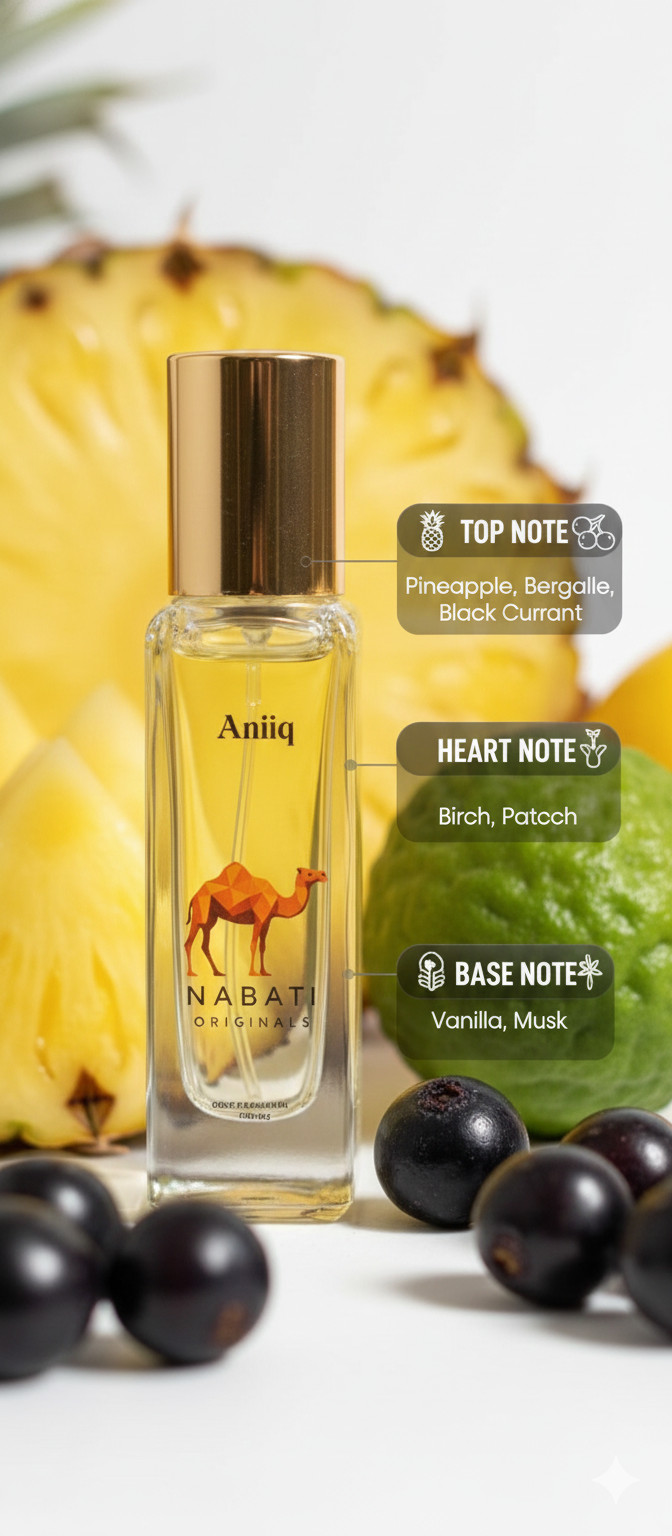 Aniiq - A touch of Fruity and Citric fragrance.